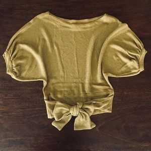 VTG Crop Sweater with bow